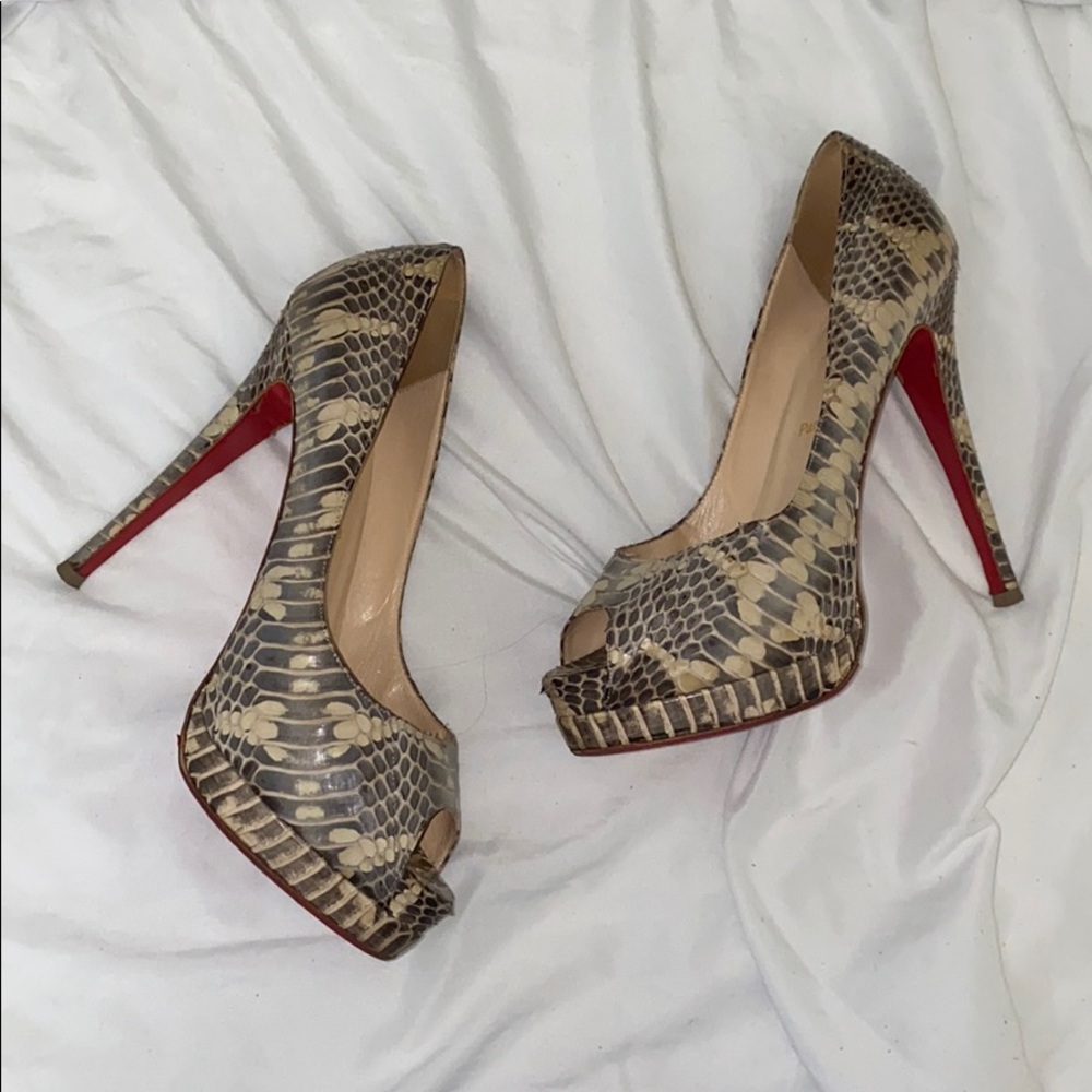 Christian Louboutin Snakeskin Heels